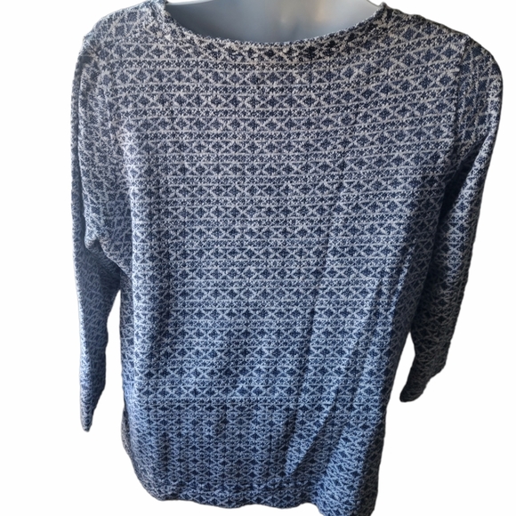 Per Se Classic Cozy Women's Blue Crewneck Sweater - Picture 6 of 11
